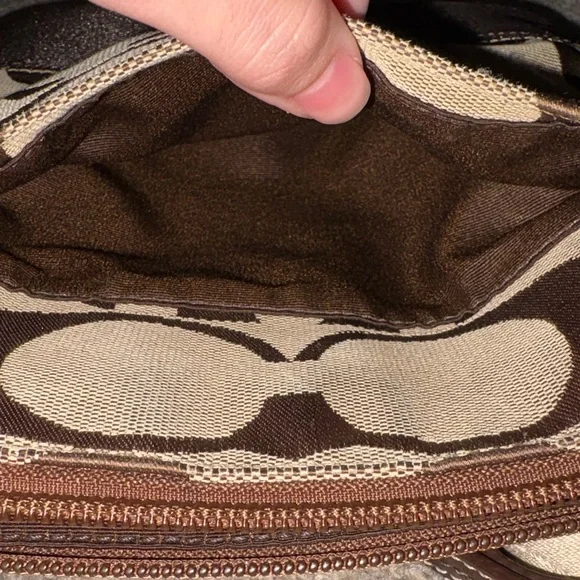 Coach Brown and Cream Crossbody Bag - Picture 5 of 11